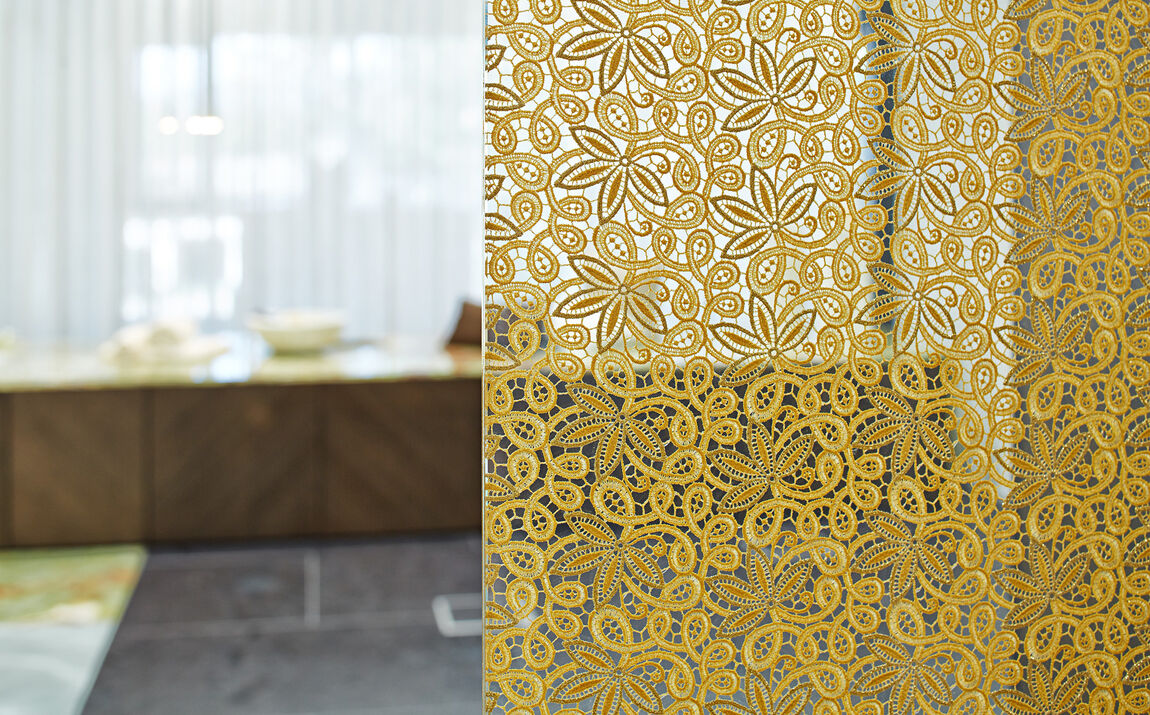 Textil im Glas