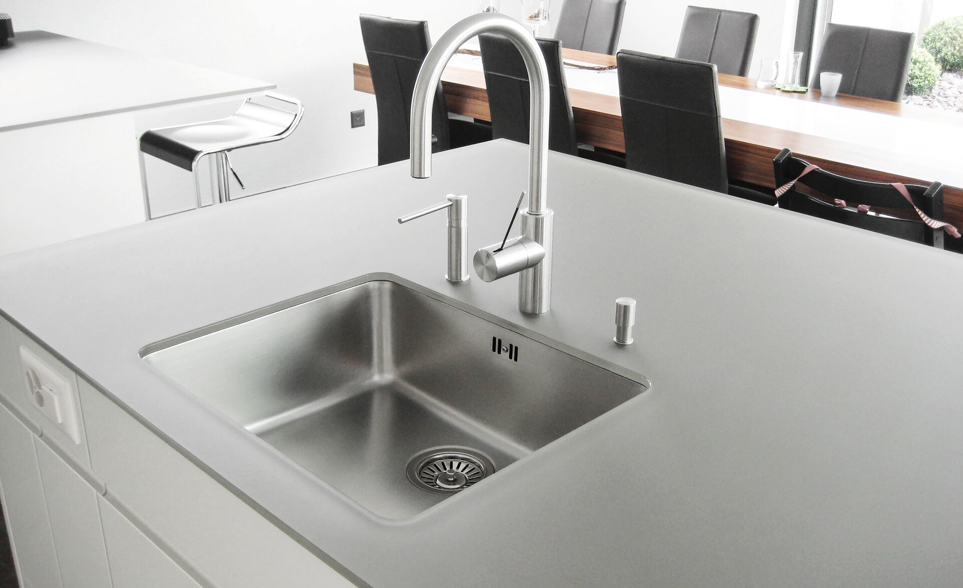 Glas-Arbeitsplatte