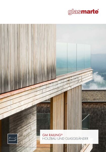 Glasgeländer-Systeme im Holzbau: GM RAILING®