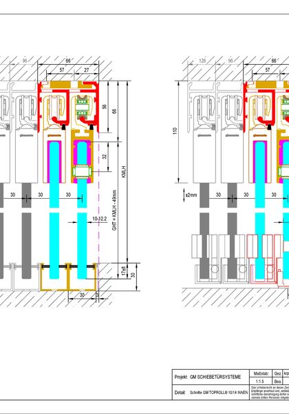 Detailzeichnung: GM TOPROLL® 10/14 innen